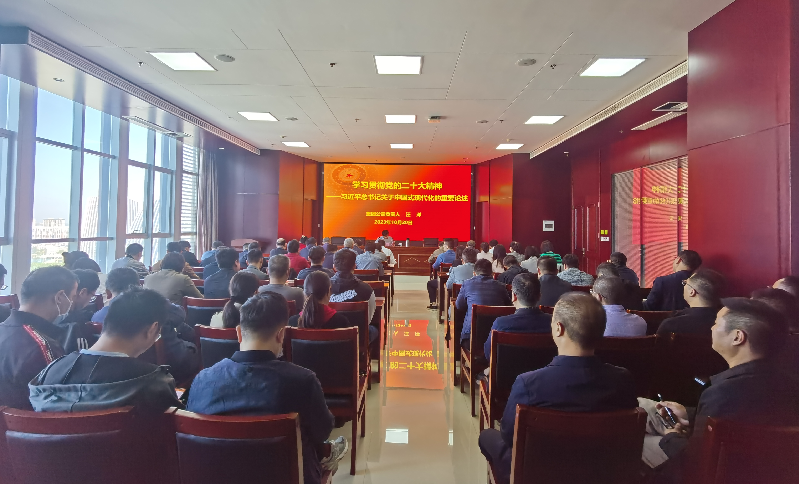 紧跟核心强忠诚 在深学细悟中坚定信仰信念 ——乐鱼官方端网站登录入口-乐鱼(中国)
负责人汪洋同志为全体党员讲授主题教育专题党课